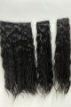 Doğal Siyah Afro Dalgalı – 65cm 190 gr. FİBER SENTETİK Çıt Çıt – Renk No:4 pl-015-4-65