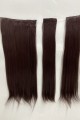 Kestane Renk Düz Yarım Ay – 65cm 190 gr. FİBER SENTETİK Çıt Çıt – Renk No:33 pl-016-33-65