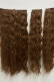 KAHVERENGİ AFRO DALGALI Yarım Ay – 65cm 190 gr. FİBER SENTETİK Çıt Çıt – Renk No:30 pl-015-30-65