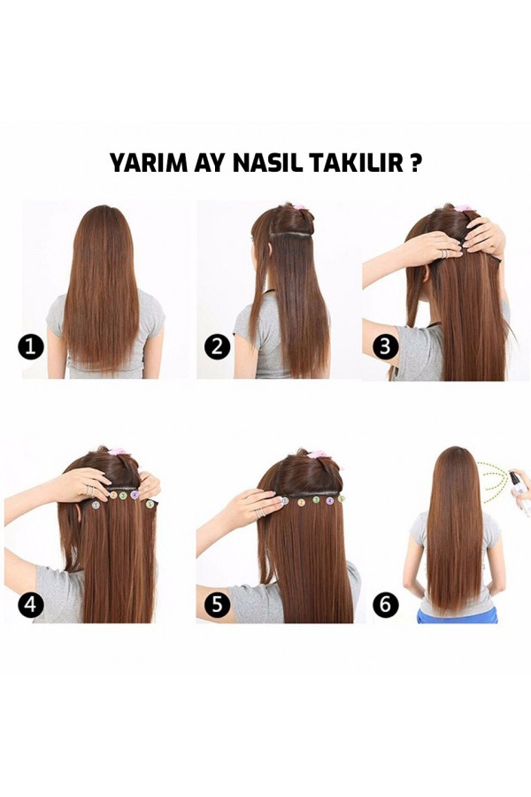 KOYU KESTANE Afro Dalgalı – 65cm 190 gr. FİBER SENTETİK Çıt Çıt – Renk No:6A pl-015-6a-65