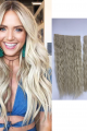 Platin Afro Dalgalı Uzun Yarım Ay Saç – 3 Parça Çıt Çıt 80cm. 270 gr. VIP SERI pl-015-60a