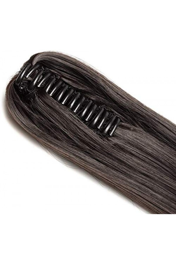 At Kuyruğu DOĞAL SİYAH Postiş 60cm 225 gr. RENK NO:4 0781-4-mcp