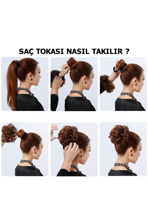 Küllü Sarı Saç Tokası Topuz Tokası sactokasi22a